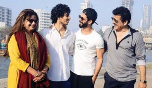 Ishaan Khatter with his family