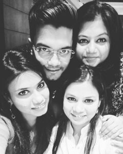 Rocky Jaiswal with his sisters