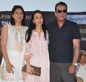 Sanjay Dutt with his sisters