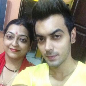 Luv Tyagi with his mother