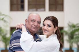 Kajal Aggarwal with her father