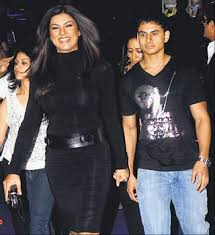 Sushmita Sen with her ex-boyfriend Mudassar