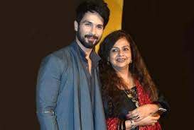 Shahid Kapoor with his mother