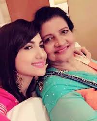Gauhar Khan with her mother