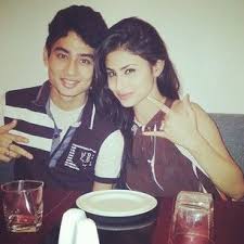 Mouni Roy with her brother