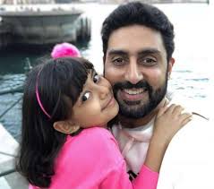 Abhishek Bachchan with his daughter
