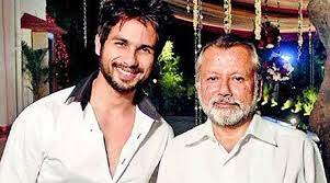 Shahid Kapoor with his father