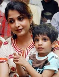 Ramya Krishnan with her son