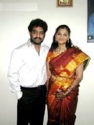 N. T. Rama Rao Jr. with his sister