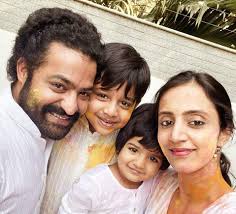 N. T. Rama Rao Jr. with his wife & son