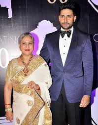 Abhishek Bachchan with his mother