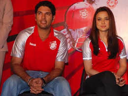 Yuvraj Singh with his ex-girlfriend Preity