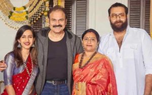 Varun Tej with his family