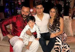 Saif Ali Khan with his children