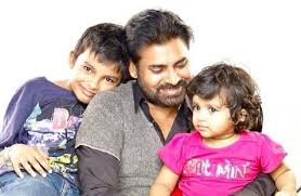 Pawan Kalyan with his children