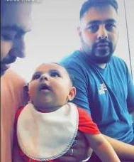 Badshah with his daughter