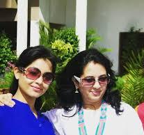 Shubhangi Atre with her sister