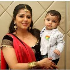 Bhumika Chawla with her son