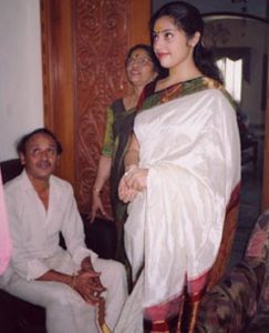 Meena with her father