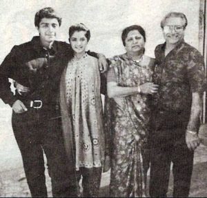 Divya Bharti with her family