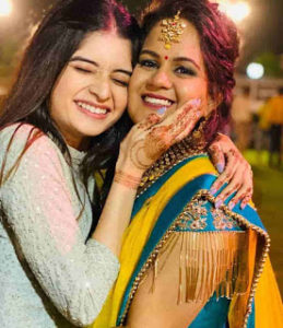 Bhavika Sharma with her sister