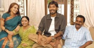 Dhanush with his parents
