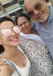 Plabita Borthakur with her parents