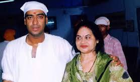 Ajay Devgn with his mother
