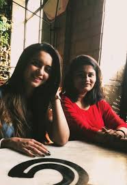 Shivani Surve with her sister
