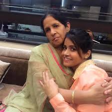 Miss Pooja with her mother