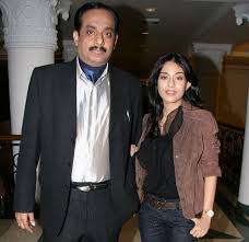 Amrita Rao with her father
