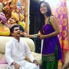 Shivani Surve with her brother