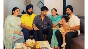 Mankirt Aulakh with his family