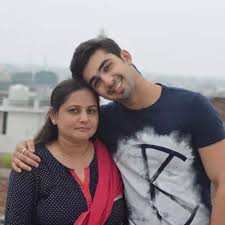 Abhishek Verma with his mother