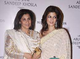Twinkle Khanna with her mother