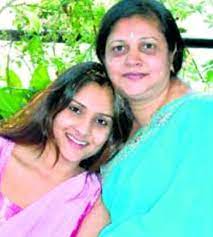 Ramya with her mother
