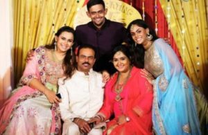 Karthika Nair with her family