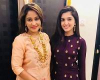 Nidhi Shah with her mother