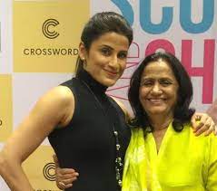 Yasmin Karachiwala with her mother
