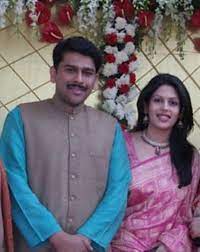 Palki S Upadhyay with her husband