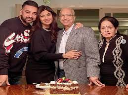 Raj Kundra with his parents