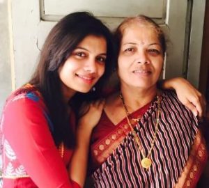 Suruchi Adarkar with her mother
