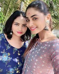 Shivani Narayanan with her mother