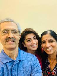 Pranitha Subhash with her parents