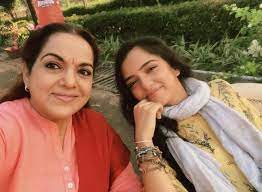 Ahsaas Channa with her mother