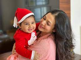 Koel Mallick with her son