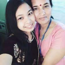 Neelanjana Ray with her mother