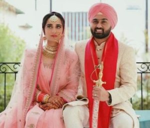 Kusha Kapila with her husband