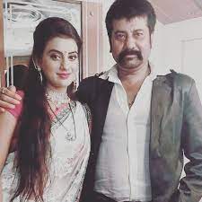Akshara Singh with her father