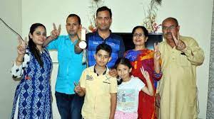 Sanjeev Rajput with his family